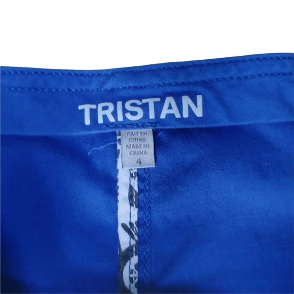 Tristan Pencil Skirt Stretch Royal Blue 4 - Picture 7 of 8